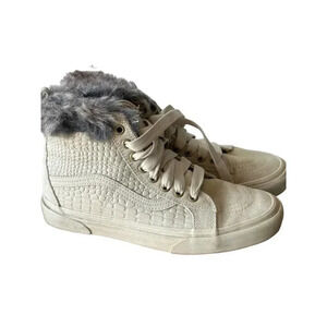 Vans Sk8-Hi MTE 360 All Weather Gray Faux Fur lined Eco Dry Sneaker Size‎ US 6